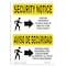 Signmission OSHA Security Sign, 7" Height, 10" Width, Aluminum, Visitor Entrance Sign In Bilingual, Landscape OS-SN-A-710-L-11662 - alternate 1